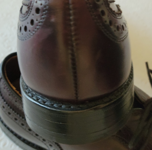 Allen Edmonds Fairhaven Mens Wingtip Dress Shoes Size 8 Dark brown/mahog… - Picture 7 of 16